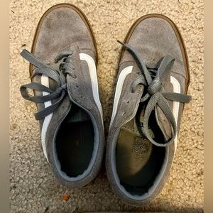 Boys size 2 grey vans